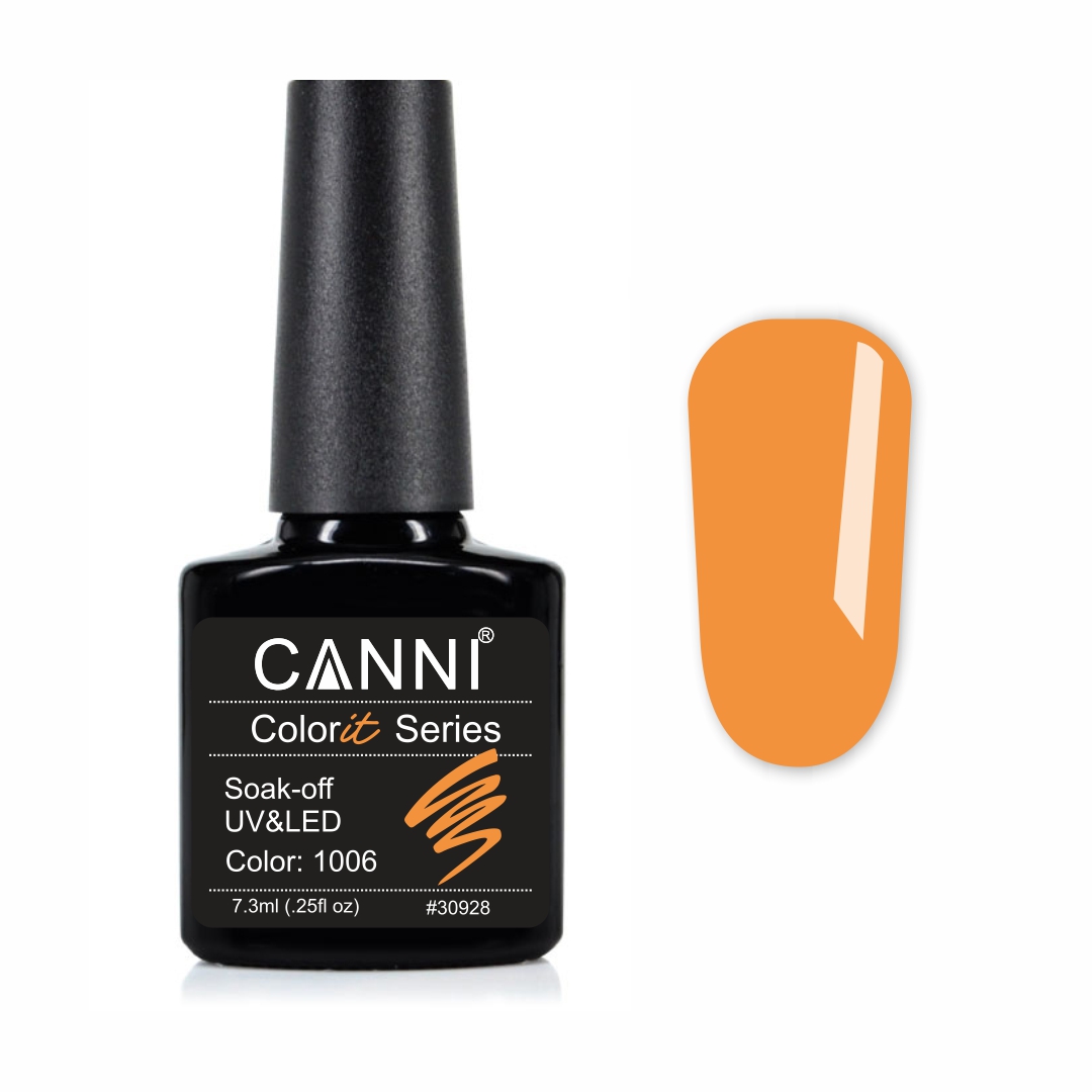 Гель лак canni 1006 мандариновий, 7,3 мл Гель лак canni 1006 мандариновий, 7,3 мл