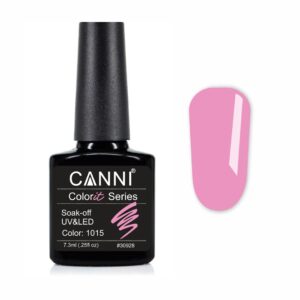 Гель лак canni 1015 рожевий Барбі, 7,3 мл