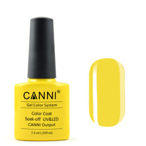 Гель лак canni 001 жовтий, 7,3 мл