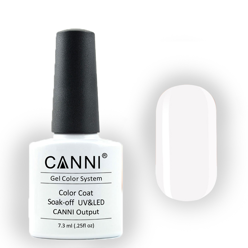 Гель лак canni 023 білий, 7,3мл Гель лак canni 023 білий, 7,3мл