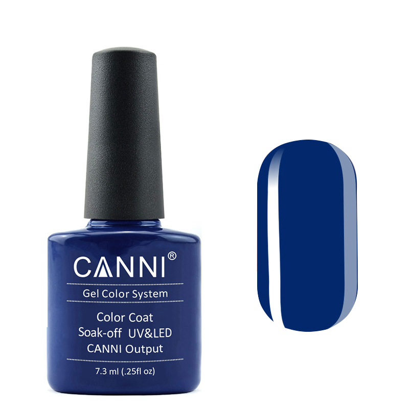 Гель лак canni 035 темно синій, 7,3мл Гель лак canni 035 темно синій, 7,3мл