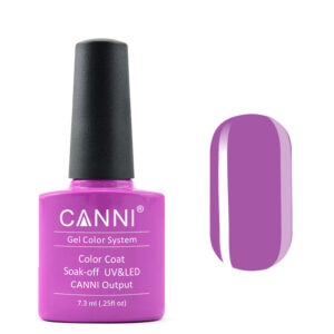 Гель лак canni 057 фіолетова фуксія, 7,3 мл