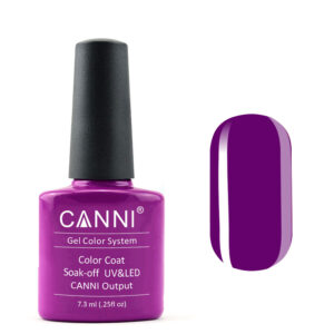Гель лак canni 085 насичений фіолетовий, 7,3 мл