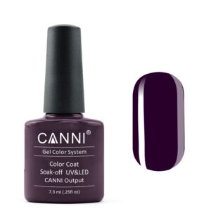 Гель лак canni 100 фіолетово чорний, 7,3 мл