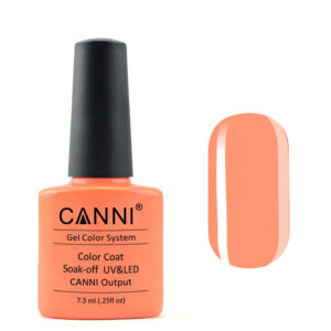 Гель лак canni 143 світло жовтогарячий, 7,3 мл
