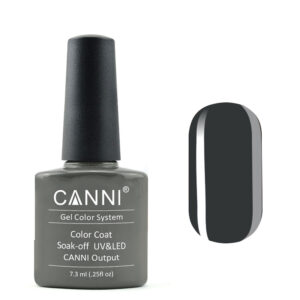 Гель лак canni 156 темно сірий, 7,3 мл