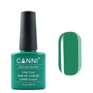Гель лак canni 174 нефритовий, 7,3 мл