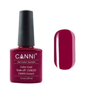Гель лак canni 257 темно червоний, 7,3мл