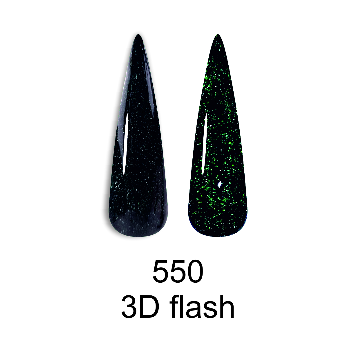 Світловідбивний гель лак disco 3d flash canni №550 чорно зелений, 7,3 мл Світловідбивний гель лак disco 3d flash canni №550 чорно зелений, 7,3 мл