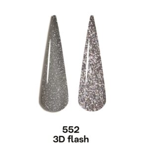 Світловідбивний гель лак disco 3d flash canni №552 сірий опал, 7,3 мл