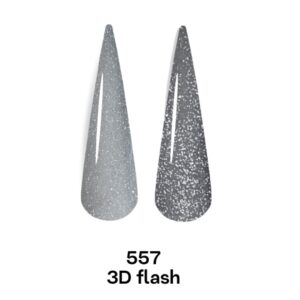 Світловідбивний гель лак disco 3d flash canni №557 milky gray, 7,3 мл