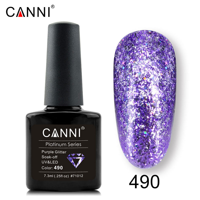 Гель лак рідка фольга canni 490 бузковий, 7,3 мл Гель лак рідка фольга canni 490 бузковий, 7,3 мл