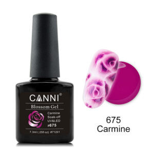 Акварельний гель лак кармін canni №675, 7,3 мл