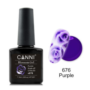 Акварельний гель лак фіолетовий canni №676, 7,3 мл