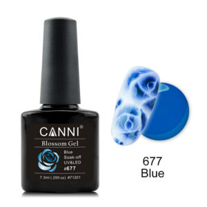 Акварельний гель лак синій canni №677, 7,3 мл