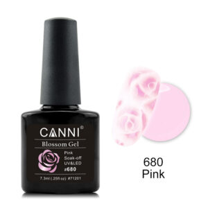 Акварельний гель лак рожевий canni №680, 7,3 мл