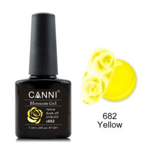 Акварельний гель лак жовтий canni №682, 7,3 мл