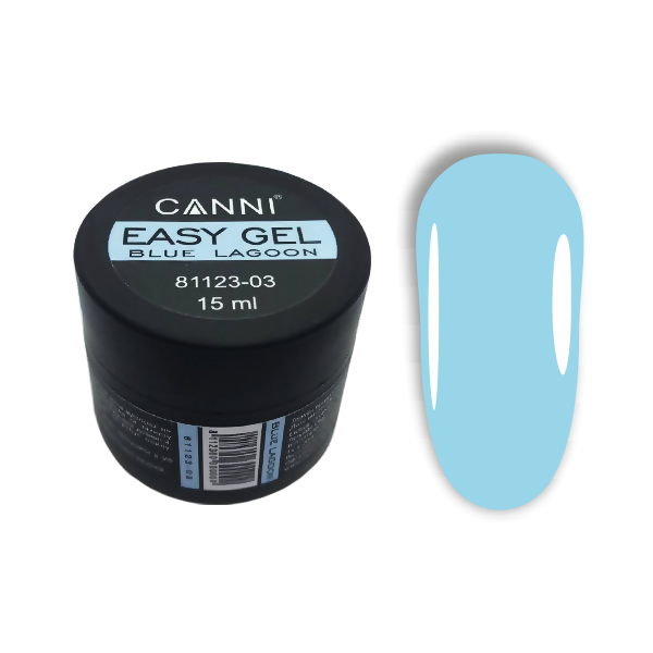Easy gel CANNI 03 BLUE LAGOON, 15 мл