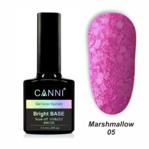 Базове покриття marshmallow base canni 05 бузковий неон, 7,3 мл