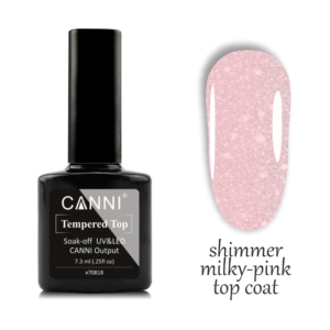 7,3 мл, milky pink shimmer top no wipe