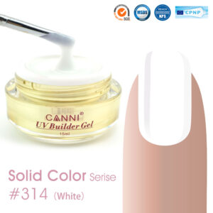 Конструюючий гель canni 314 white білий, 15 мл