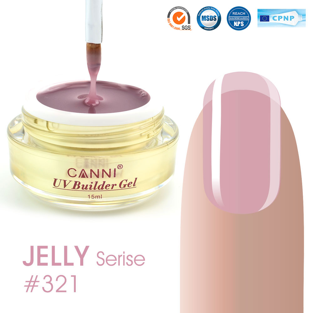 Конструюючий гель canni 321 soft pink напівпрозорий, 15 мл Конструюючий гель canni 321 soft pink напівпрозорий, 15 мл