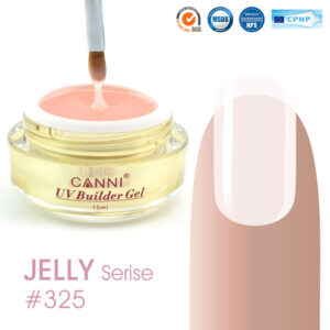 Конструюючий гель canni 325 light nude напівпрозорий, 15 мл
