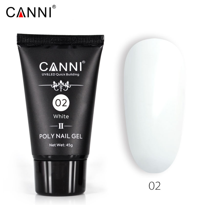 Полігель (акрігель) canni №02 білий, 45г Полігель (акрігель) canni №02 білий, 45г