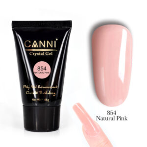 Конструюючий гель canni №854 натуральний рожевий, 45g
