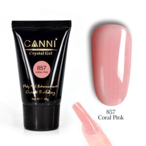 Конструюючий гель canni №857 рожевий кораловий, 45g
