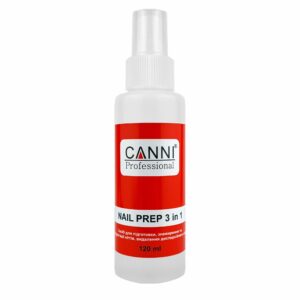 Засіб для знежирення та дегідратації нігтів, nail prep canni, 120 мл спрей