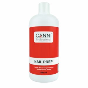 Засіб для знежирення та дегідратації нігтів, nail prep canni, 500 мл