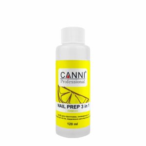 Засіб для знежирення та дегідратації нігтів, nail prep лимон canni, 120 мл