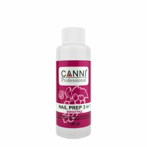 Засіб для знежирення та дегідратації нігтів, nail prep виноград canni, 120 мл